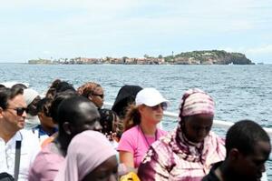 　セネガルの首都ダカール沖合にあるゴレ島＝８月（共同）