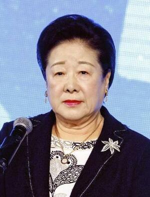 世界平和統一家庭連合(旧統一教会)の韓鶴子総裁(ゲッティ=共同)