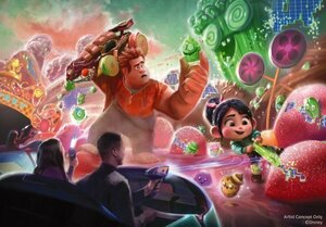 東京ディズニーランド、『シュガー・ラッシュ』の新アトラクションが2027年春に開業（C）Disney