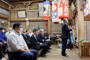 妙高山と火打山の山開きを前に行われた安全祈願祭=30日、妙高市関山
