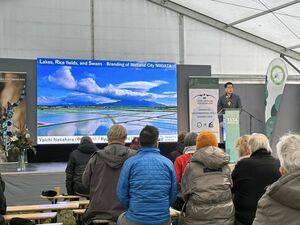 昨年ハンガリーで開かれた世界湿地都市ネットワーク市長会議の様子。今年11月末から新潟市で開かれる(新潟市提供)