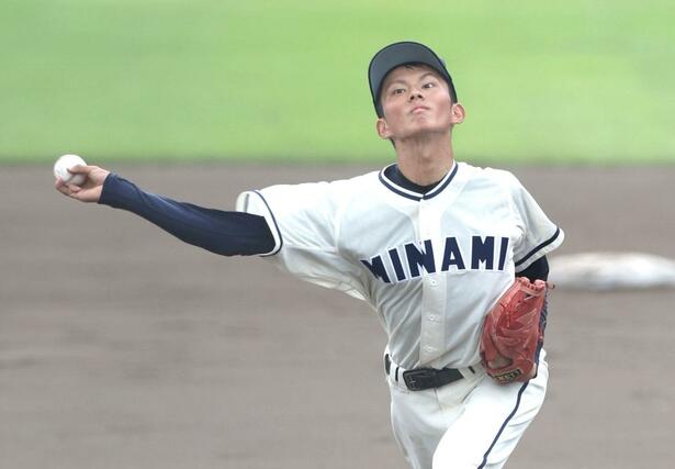 新潟南-中越 先発した新潟南の山田侑一朗