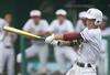 村上桜ケ丘-開志学園 5回村上桜ケ丘2死一、二塁、渡邉壮汰が2点適時三塁打を放ち、5-0=新発田市五十公野