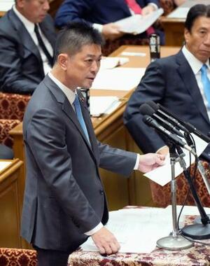 衆院予算委で質問する高村正大氏(自民党・無所属の会)
