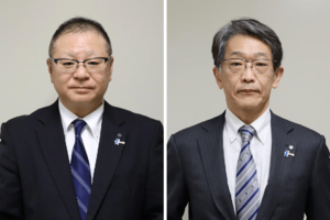 井崎規之氏（左）、夏目久義氏