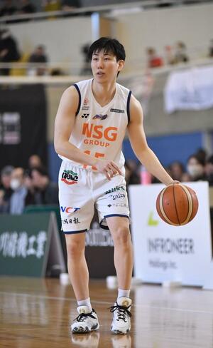 Ｂ３の新潟アルビレックスＢＢがアウェーで岐阜と対戦。途中から入った濱田貴流馬（新潟アルビレックスＢＢ提供）