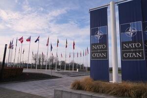 　ブリュッセルのＮＡＴＯ本部＝１月（ＡＰ＝共同）
