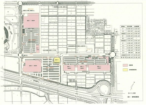 鳥屋野潟南部開発計画の図面