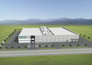 ヨネックスが富山県に建設するバドミントン用品製造工場のイメージ