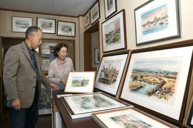 恩師をしのび墨彩画の魅力知る機会に 画家の故藤井克之さん最後の教室