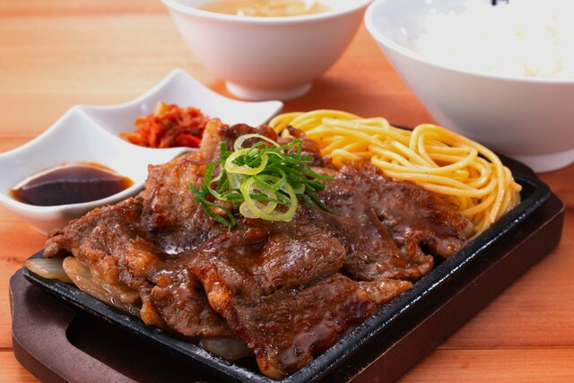 上カルビ焼き定食