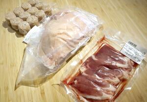有機栽培の田んぼで育ったアイガモの肉を加工した「田んぼ育ちの合鴨」