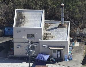 旭山動物園の焼却炉がある建物=4月、北海道旭川市