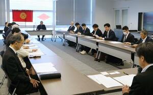 人材受け入れに向け、新発田市とキルギスの産学官が連携する協議会の設立総会=新発田市役所