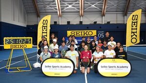 有明テニスの森で開催された「時育(R)セイコーテニスアカデミーin東レPPO2025」