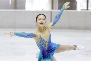 　女子フリー　演技する中京大中京・島田麻央＝宇都宮市スケートセンター
