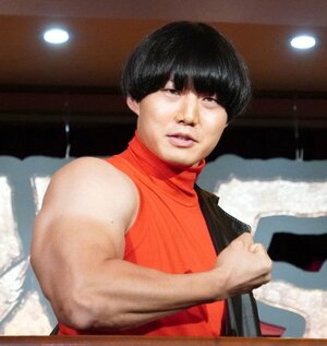 映画『アバター:ファイヤー・アンド・アッシュ』ファイヤーステージイベントに登場したかけおち・青木マッチョ (C)ORICON NewS inc.