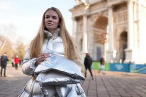 　アナスタシア・クチェロワさん＝１６日、ミラノ（ＡＰ＝共同）