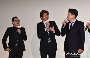 劇場版『緊急取調室 THE FINAL』大感謝ツアー in 東京に参加した(左から)鈴木浩介、速水もこみち、田中哲司 (C)ORICON NewS inc.