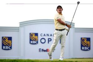 RBCカナダ・オープンに出場した金谷拓実=11日、TPCトロント