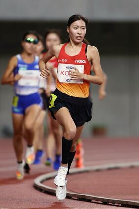 女子5000メートル決勝 5位(日本人1位)入賞した小海遥(第一生命グループ・妙高市出身)=ビッグスワン