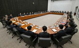 　日銀本店で開かれた支店長会議＝６日午前