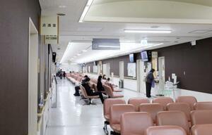 　外気からの放射性物質の侵入を防ぐ対策が施され、屋内退避できる柏崎総合医療センター内の空間＝１６日、新潟県柏崎市