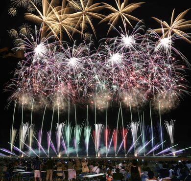 柏崎 海の大花火大会 1万5千発 例年と同規模 新潟日報デジタルプラス