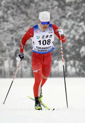 男子１０キロクラシカル　９位入賞の丸山由利（十日町）＝十日町市