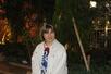取材に応じる土屋光子さん=3月、川崎市