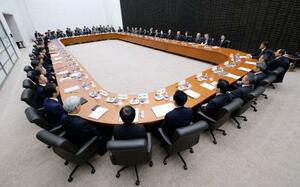 　日銀本店で開かれた支店長会議＝８日午前（代表撮影）