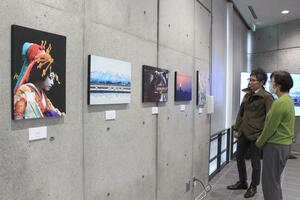 季節感ある作品が並ぶ「燕七十二候写真展」=燕市大曲