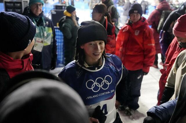 男子ハーフパイプ予選を終えた平野歩夢＝リビーニョ（共同）