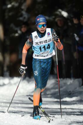 男子５キロクラシカル　２４位の滝沢俊太（津南）＝長野県野沢温泉村