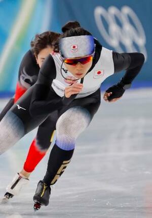 　ミラノ・コルティナ冬季五輪の試合会場で調整するスピードスケート女子の高木美帆＝５日、イタリア・ミラノ（共同）