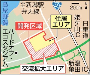 開発予定地の地図