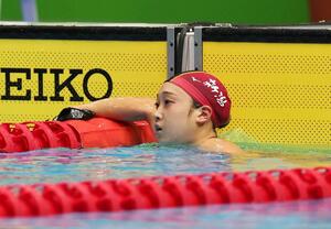 競泳女子200メートル平泳ぎ決勝 4位の小山風香(柏崎翔洋中教校)=8月17日、佐賀市SAGAアクア