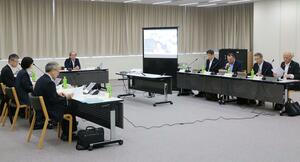 国の地域未来戦略に提案する計画を議論した有識者会議＝１６日、新潟市中央区