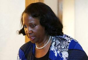 米FRBのクック理事=8月23日、米ワイオミング州(ロイター=共同)