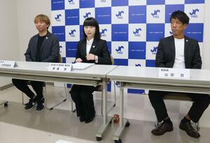 ツバメサンジョウデイの開催を紹介する三条商工会議所青年部のメンバー=三条市須頃1