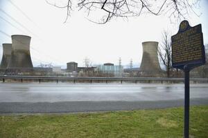 　スリーマイルアイランド原発＝３月、米ペンシルベニア州（共同）