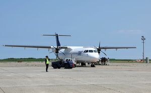 トキエアの機体=6月、新潟空港