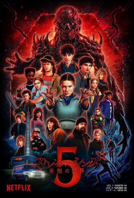 ストレンジャー・シングス』シーズン5配信前に快挙、過去の全シーズン