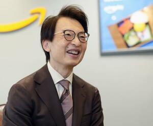 インタビューに応じるアマゾンジャパンのジャスパー・チャン社長