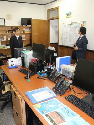 県立大が新たに設けたモンゴルオフィス=21日、ウランバートル