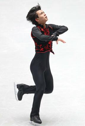 男子フリー　演技する武田結仁＝国立代々木競技場