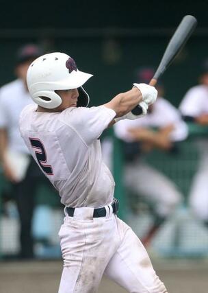 村上桜ケ丘－開志学園　６回開志学園無死三塁、山浦雄駿の中犠飛で１－６＝新発田市五十公野