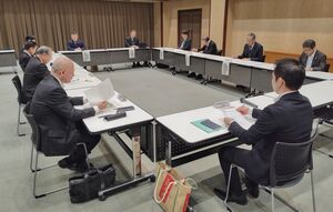 県やＪＡ関係者が集まり開かれた県農業再生協議会＝２６日、新潟市中央区