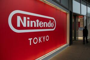 任天堂の公式店舗=2020年1月、東京都渋谷区(AP=共同)