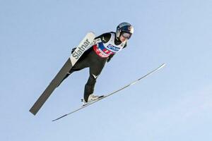 　Ｗ杯ジャンプ女子個人第１２戦で５位に入った高梨沙羅＝オーベルストドルフ（共同）